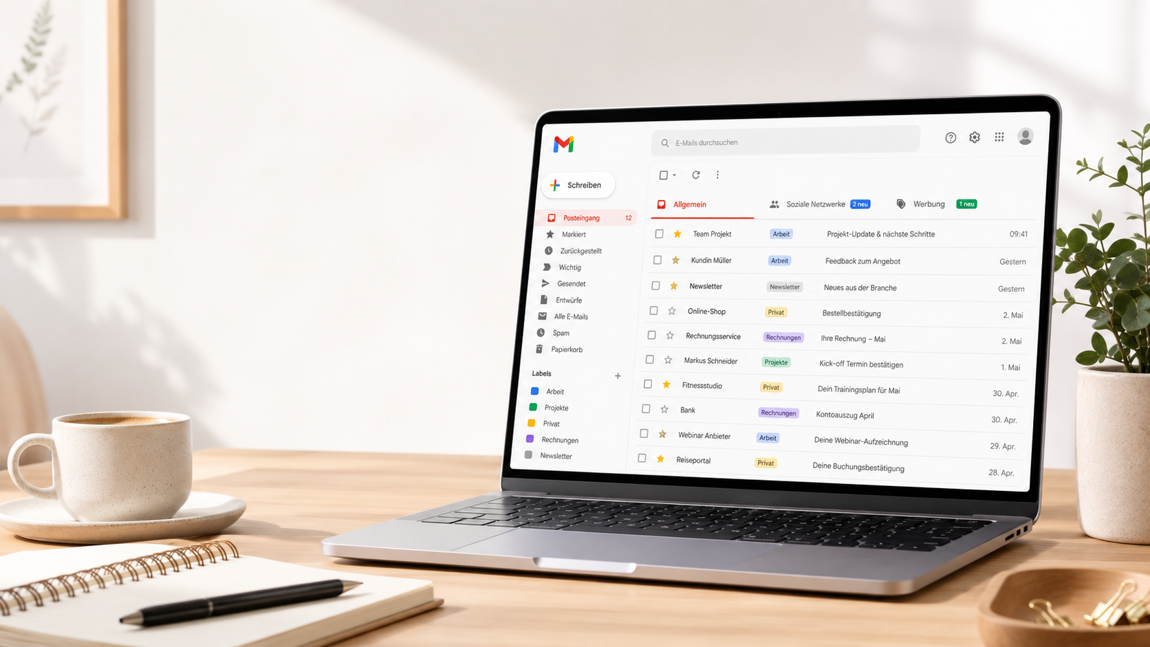 Google Mail Posteingang sortieren – mehr Übersicht mit einfachen Tipps